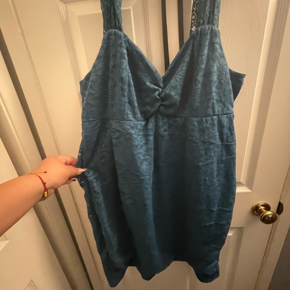 torrid Dresses & Skirts - Teal Lacy bodycon